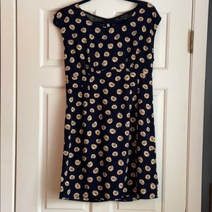 Floral navy dress